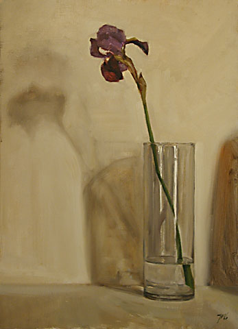 Painting of Still life with Iris