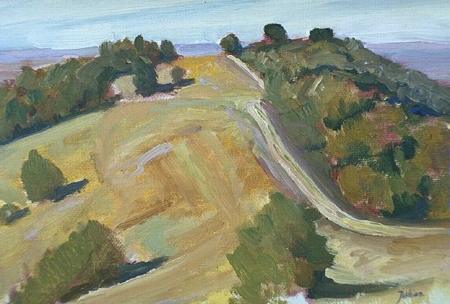  painting of a 'Mountain Track in Provence'