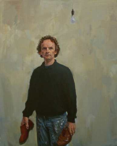 Self Portrait with Red Shoes