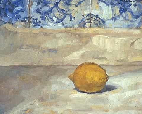 Painting of Still life with Lemon
